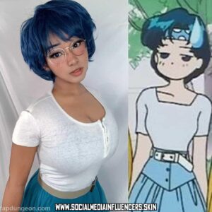 Uniquesora Multicolor Hair Huge Breasts Female Influencer